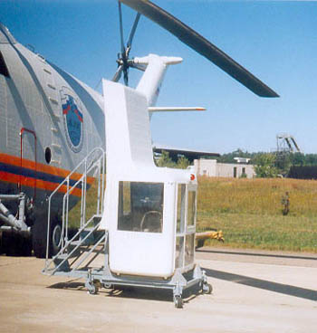 кабина лётчика-оператора вертолёта Ми-26Т