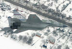 Самолёт МиГ-29М2 в полёте