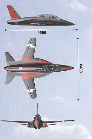 Самолёт СР-10 в 3 проекциях