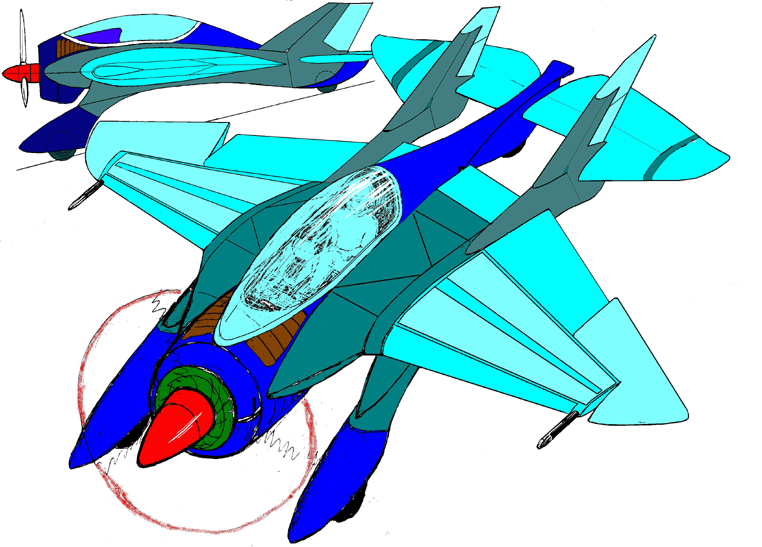 Пилотажно-акробатические самолёты X-17603 и X-17604 (концептуальный проект): общий вид