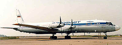 Самолёт Ил-18 с двигателями АИ-20