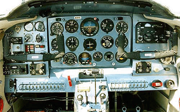 Модифицированная компоновка приборной доски самолёта Як-18Т до 36 серии (Аэроклуб 
